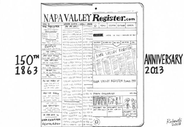 Editorial Cartoon: 150 years of the Register